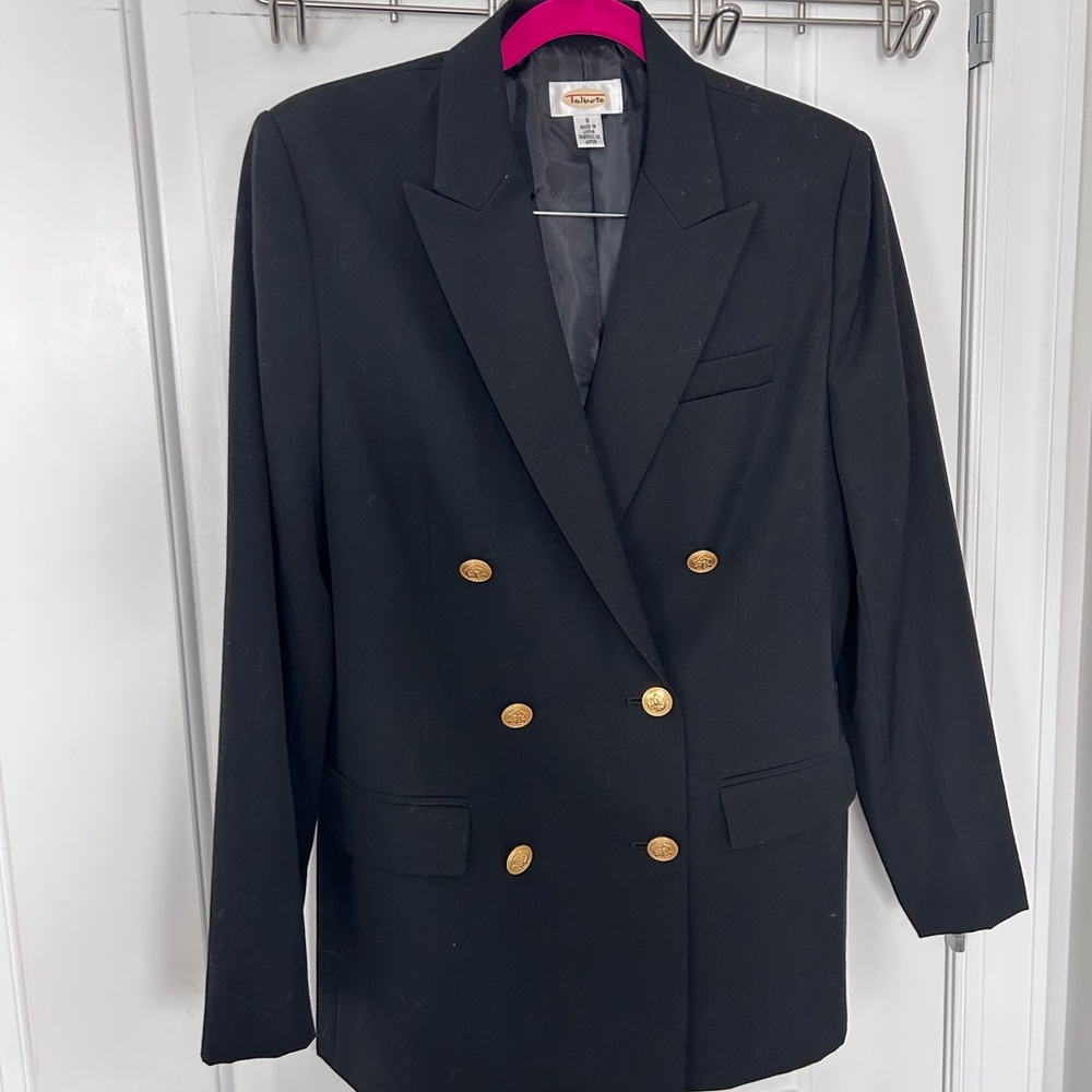 Classic Double Breasted Wool Blazer